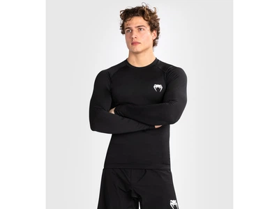 Рашгард VENUM Contender Mens Long Sleeve Rashguard L чорний/білий (5963)