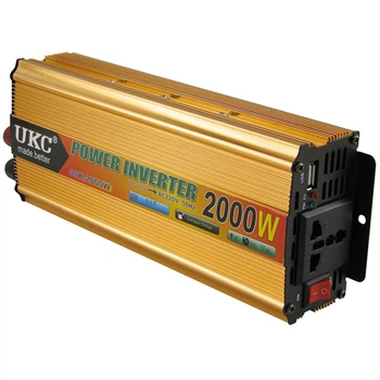 Преобразователь напряжения UKC SSK-2000W с 24V на 220V, автомобильный инвертор