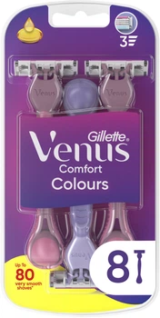 Cтанки для гоління (бритви) жіночі Venus Comfort Colours Одноразові 8 шт (8006530129954)