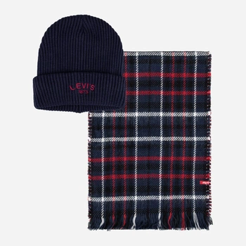 Комплект (шапка + шарф) Levi's 771214596 One Size Синій (1159853913)