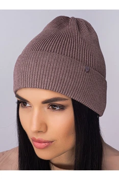 Женская весенняя шапка Дюна 9709 Leks-Jolie кофе 53-58р