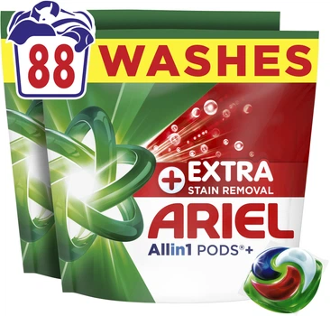 Капсулы для стирки Ariel All-in-1 Pods+ Extra Stain Removal 88 шт (8006530348171)