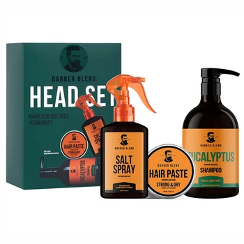 Набор для ухода и стайлинга Head Set BARBER BLEND