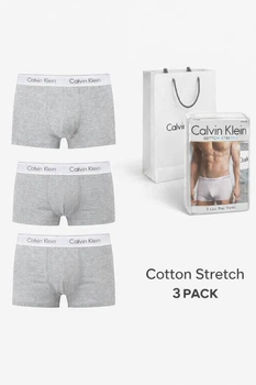 Набор трусов-боксеров Calvin Klein Underwear 3 шт M серый