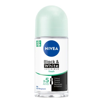 Дезодорант-антиперспирант шариковый Nivea Черное и белое Невидимый Fresh Свежий 50 мл (4005900966025)