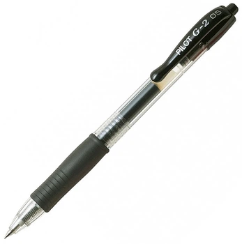 Ручка гелевая автомат Pilot 0,5 черная (BL-G2-5-B)