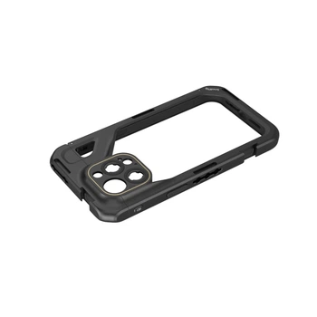 Клетка для iPhone 15 Pro Max с креплением для объектива M-mount алюминий черная