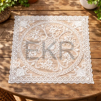 Мереживна серветка на стіл Lace Rosette 30 х 30 см (445-259)