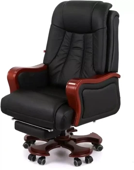 Крісло АКЛАС Трістрам EX RL (Шкіра LC-A Black/PU Black)