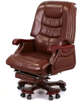 Крісло АКЛАС Ланселот EX RL (Шкіра LC-I Brown/PU Brown)