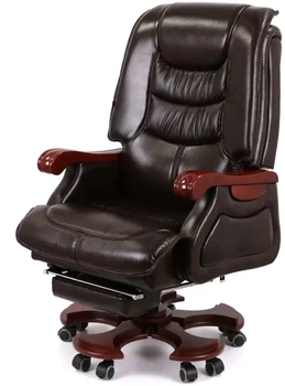 Крісло АКЛАС Ланселот EX RL (Шкіра LC-K Dark brown/PU Dark brown)