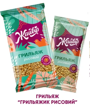 Грильяж Рисовий 26г, ТМ Жайвір