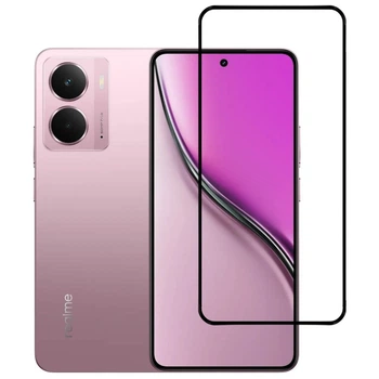 Защитное стекло LUX для Realme P3 полная проклейка черный