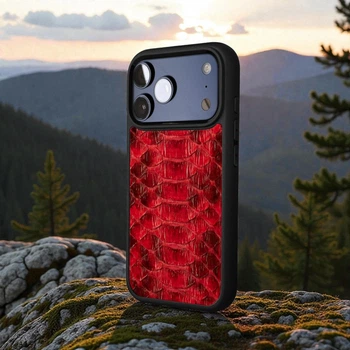 Накладка SkinBacker Python Scales для Apple iPhone 17 Pro Красный (80182)
