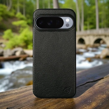 Шкіряна накладка Stenk Cover для Google Pixel 10 Pro Чорна (79967)