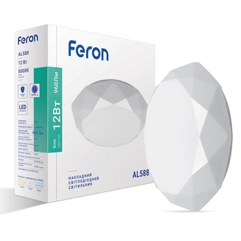 Світлодіодний накладний світильник Feron AL588 12Вт 5000K білий (7334)
