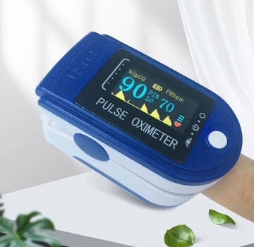 Пульсоксиметр на палец Pulse Oximeter LK-88 Оксиметр электронный Пульсомер измеритель кослорода в крови ЛК-88