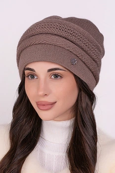 Женская шапка Дарина 6798 капучино