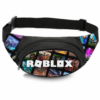 Сумка-бананка дитяча з принтом Roblox 32×13 см поясна сумка або сумка через плече дівчинці/хлопчику (1018)