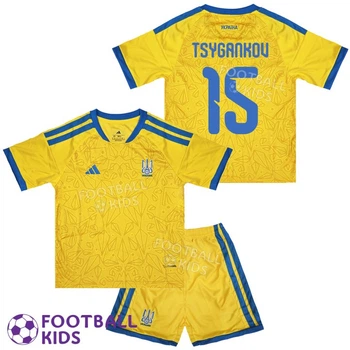 Футбольна форма для дітей TSYGANKOV 15 збірної України Ukraine FIFA World Cup 2026 155-165 см (set4727-136656-4)