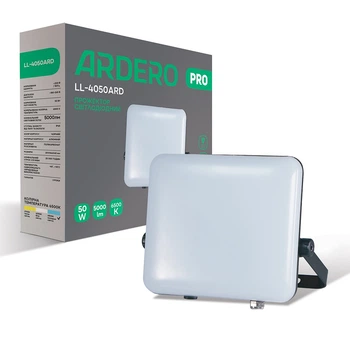 Світлодіодний прожектор Ardero LL-4050ARD PRO 50Вт 6500K чорний (8080)