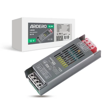 Блок живлення для LED стрічки Ardero LB008 12В 80Вт (8460)