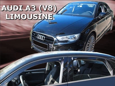 Дефлекторы окон ветровики Audi A3 4d 12-20 вставные 4шт Heko Ауди А3 АМ0007048
