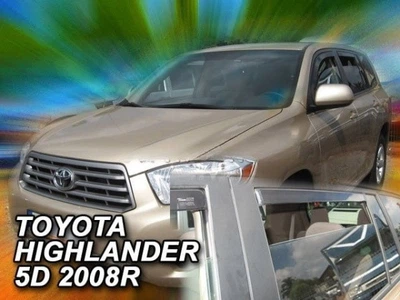 Дефлекторы окон ветровики Toyota Highlander 5D 07-13 вставные 4шт Heko Тойота Хайлендер АМ0007963