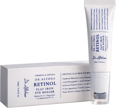 Омолаживающий крем-роллер для зоны вокруг глаз Dr.Althea Retinol Flat Iron Eye Roller с ретинолом 25 мл (8809447256658)