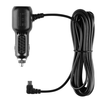 Автомобільний зарядний пристрій, MicroUSB, 3400 mAh, 3.5m, Чорний