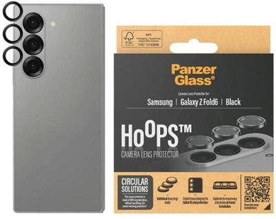 Szkło hartowane Panzer Glass Hoops Lens Protector do Samsung Galaxy Z Fold 6 Black (7373)