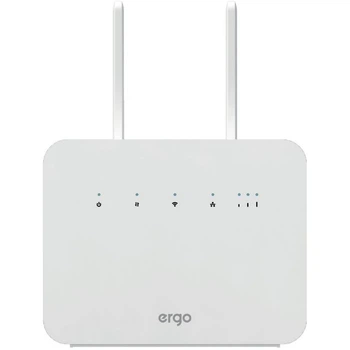 Маршрутизатор мобільний ERGO R291 Cat.7 4G LTE Wi-Fi AC1200 Gigabit з акумулятором 4000 мАг Білий