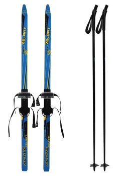 Лижі бігові підліткові з палицями Zelart SK-0881-130B One Size Різнокольоровий (6864f0573c489e1d7b7a1957)