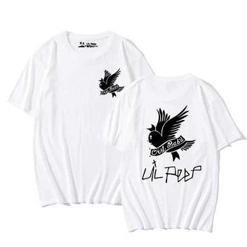 Біла Футболка LOYS Lil Peep Cry Baby Two-sides Logo унісекс Футболка LOYS Ліл Піп XS