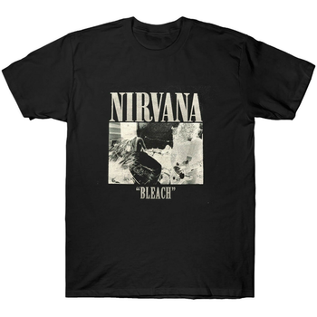 Футболка LOYS з принтом рок NIRVANA white bleach S