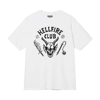 Біла Футболка LOYS Hellfire Club Stranger Things футболки Дуже дивні справи унісекс M