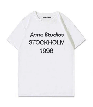 Біла Футболка LOYS Acne Studios Logo унісекс Акне Акне L