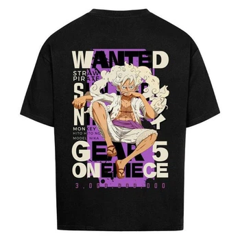 Футболка LOYS з принтом Y2k One Piece x Luffy x Wanted x Gear5 M