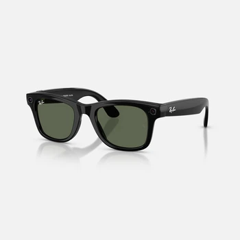 Смарт-очки Ray-Ban Meta Wayfarer Shiny Black/G15 Green S-M (RW4006 601/7150)