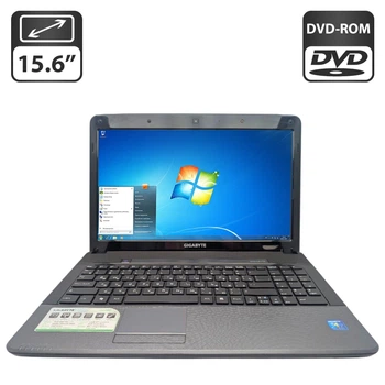 Ноутбук Gigabyte Q2532 / 15.6" (1366x768) TN / Intel Core i3-2348M (2 (4) ядра по 2.3 GHz) / 6 GB DDR3 / 320 GB HDD / Intel HD Graphics 3000 / WebCam / DVD-ROM б/у