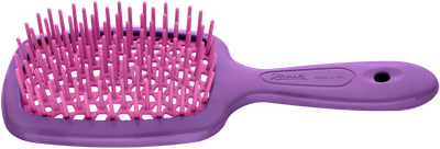 Гребінець Janeke Superbrush Small для розплутування волосся Фіолетово-рожева (8006060650317)