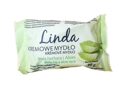 Кремовое мыло Linda "Белый чай и алоэ", 90 г (131987)