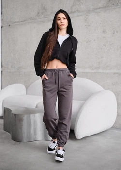 Штаны Женские Стаф Серые Спортивные С Логотипом Staff Yo Gray Logo XS (381044)