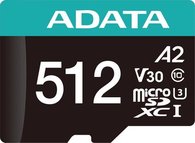 Karta pamięci ADATA Premier Pro microSDXC 64GB Class 10 UHS-I U3 +  adapter SD (AUSDX64GUI3V30SA2-RA1)