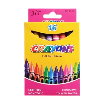 Набор детских восковых карандашей "Crayons" Bambi 8496-16 90 мм, 16 цветов