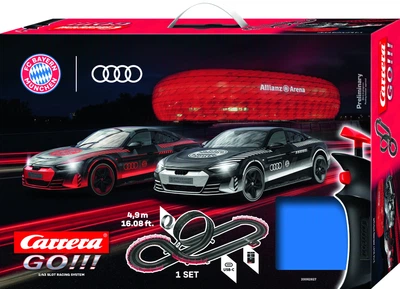 Zestaw Wyścigowy Carrera GO FC Bayern München – Audi RS e-tron GT skala 1:43 (4007486626270)