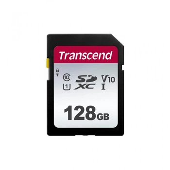 Карта пам'яті Transcend 128GB SDXC class 10 UHS-I U1 V10 (TS128GSDC300S) (19545)