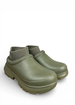 Слиперы резиновые UGG Tasman X Slipper (s/n 1125730) + Текстильная подкладка, Зеленый, Размер 38 (US W7), 24 см
