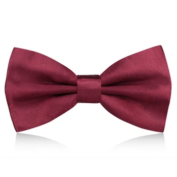 Галcтук-бабочка однотонный бордовый