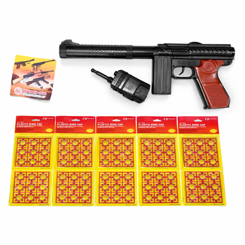 Автомат-пистолет детский на пистонах М60 с рацией GT 253 GoldenGun в комплекте 10 пачек пистонов